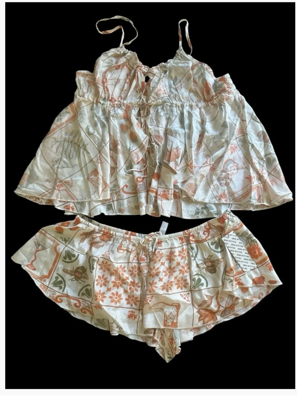 Urban Outfitters Out From Under Hydra Pajama Set NWT